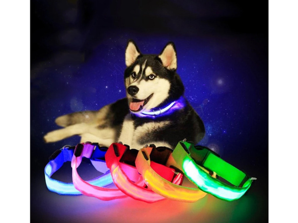 Collar de oscuridad con iluminación led para perros y gatos ajustable 59cm