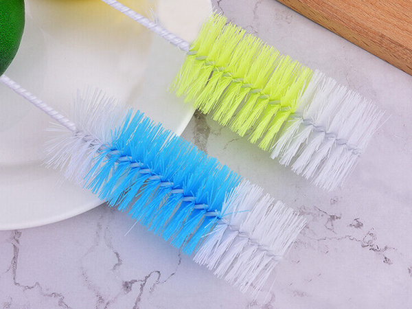 Bottle brush glass washer wire brush