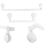 Wall-mounted bathroom towel rail adjustable holder
