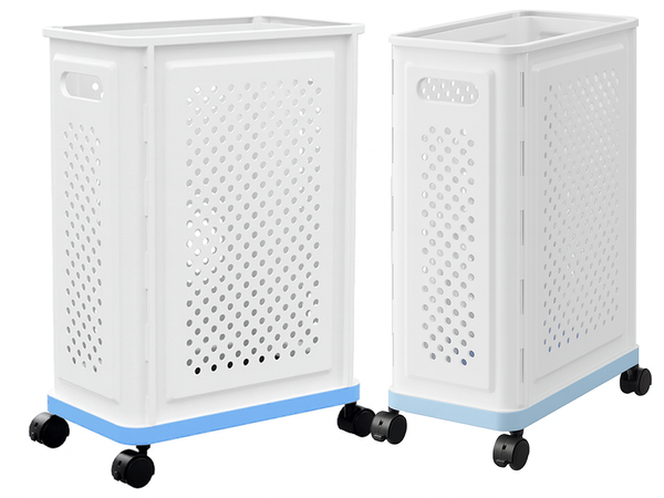 Wheeled basket for laundry, underwear, toys, storage, spacious