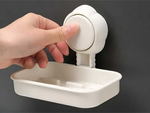 Suction cup soap dish bathroom wall-mounted soap dish