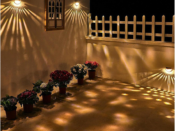 NAPELEMES LÁMPA FALI LÁMPA SZÜRKÜLET ÉRZÉKELŐ LED HOMLOKZATI KERTI LÁMPA