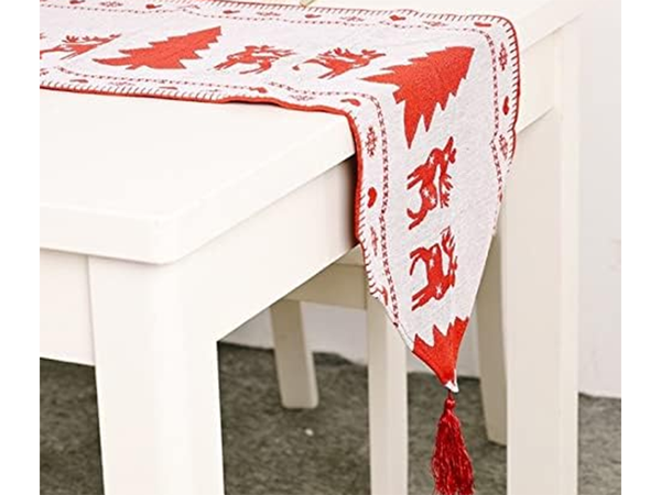 Chemin de table de noël nappe de noël veille de noël
