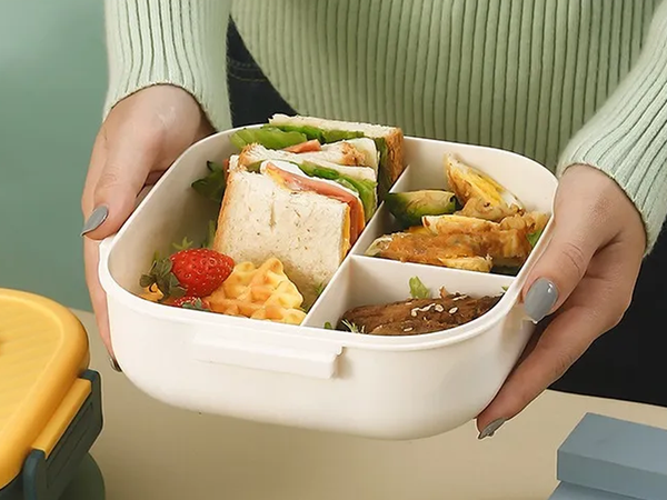 Lunchbox breakfast box breakfast container lunch box with compartments cutlery