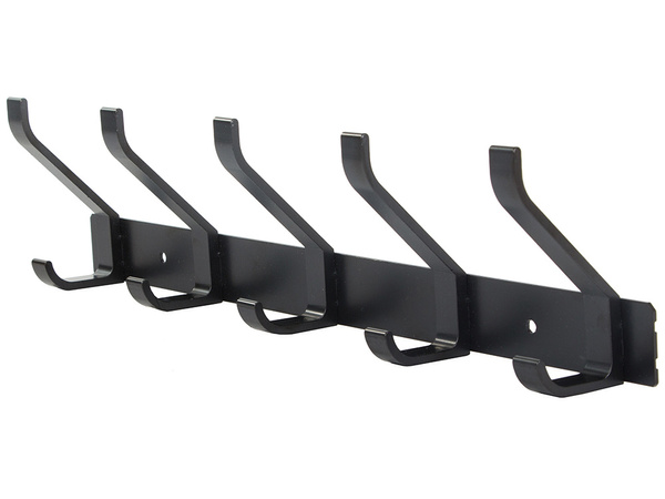 Stensko stojalo za oblačila za kopalnico na hodniku 5 kavljev