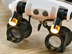 Loupe d'horlogerie réparation 25x 20x led