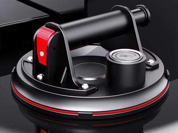 Ventouse porte carrelage verre avec manometre pompe 200kg