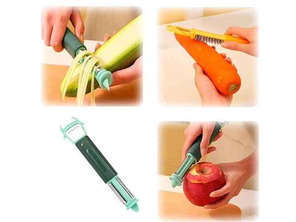 Vertical scraper for vegetables and fruit multifunctional steel scraper