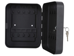 Key safe metal case lockable for 20 keys hangers with hooks