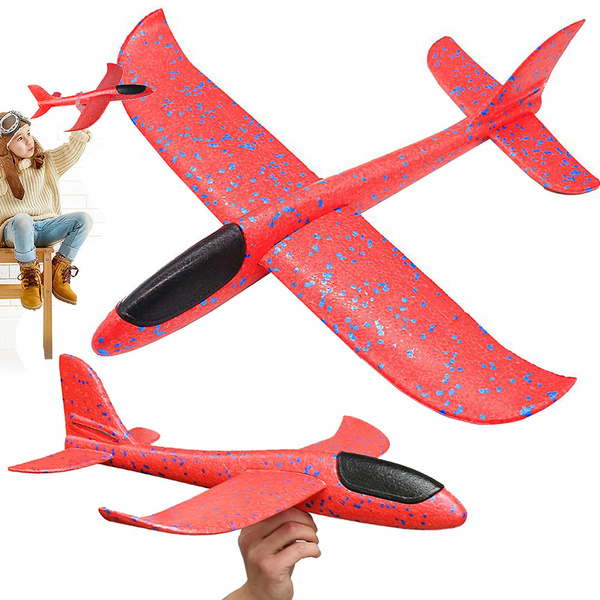 Polystyrene aeroplane glider styrofoam dart throwing model aeroplane