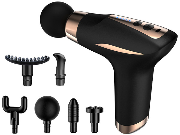 Massagepistole rückenmassagegerät körper-vibrationspistole set mit 6 handstücken
