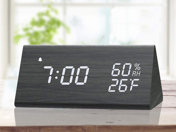 Elektronska budilka termometer higrometer