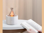 Luftbefeuchter usb diffusor led rgb kamin aroma nebel feuer