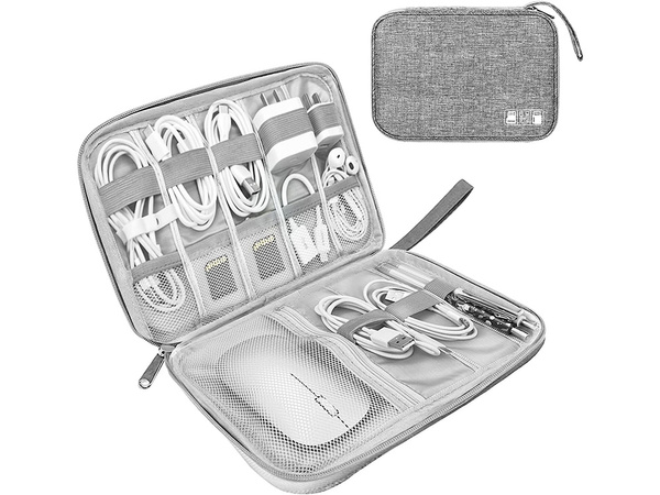 Travel organiser bag for cables and chargers