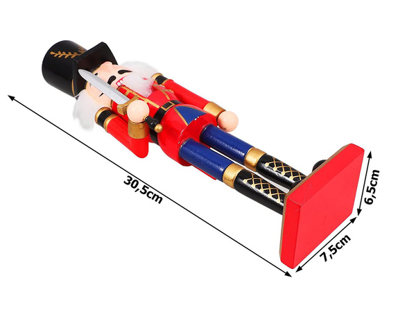 Luskáčik vojak dewniany dekoratívna vianočná figúrka darček