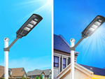 Solar strassenlaterne led laterne mit fernbedienung bewegungs- und dämmerungssensor ip65