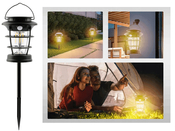 Lanternă solară de camping led lanternă de grădină usb dusk senzor de mișcare