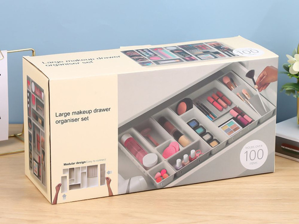 Grosser kosmetik-organizer modularer schubladeneinsatz 12 artikel