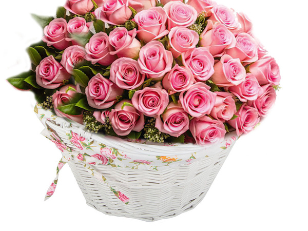 Large wicker bicycle basket click handlebar basket with insert