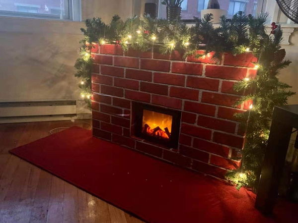 Krbová led lucerna s ohněm pohybující se plamen lampy