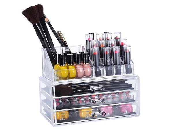 Casket organiser for cosmetics jewellery watches