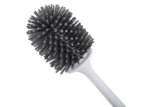 Silikonová wc štětka do koupelny s nepropustnou plnou základnou