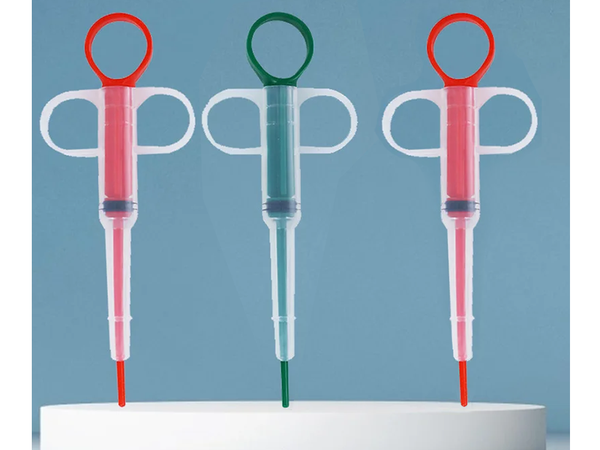 Tablet drug applicator milk syringe dispenser feeder