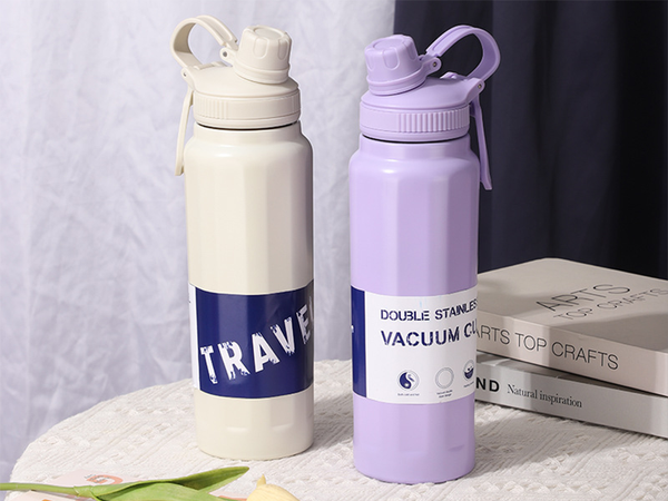 Thermos bidon thermos mug grande contenance 700 ml avec poignée pour boissons chaudes et froides