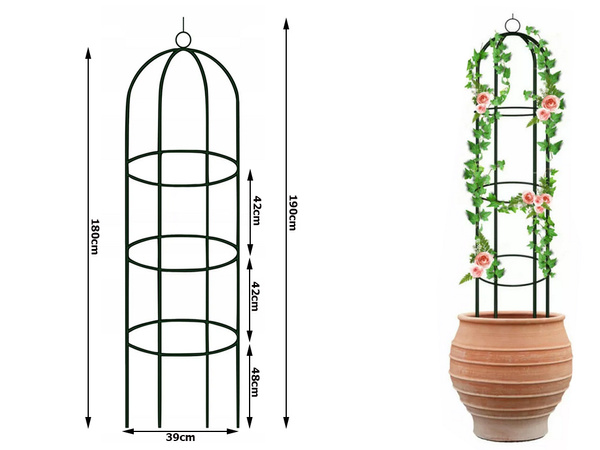 Gradina pergola flori suport coloana pentru plante cataratoare arc clopot pentru trandafiri 190