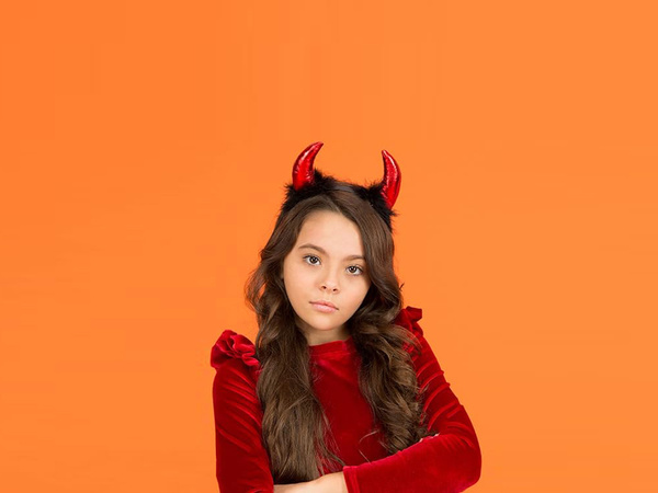 Čelenka diabolské rohy halloween karneval