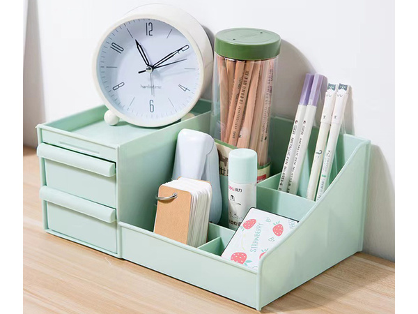Cofre organizador de cosméticos joyero con dos cajones