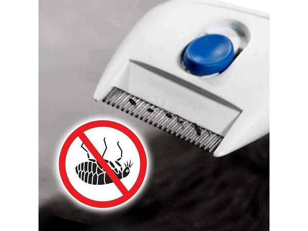 Peine antipulgas eléctrico denso para perro gato