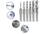 M3-10m hex tapping drill bits hss tapping set 6 pcs