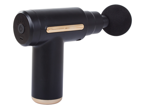 PISTOLET DO MASAŻU PLECÓW CIAŁA NÓG MASAŻER MOCNY MASSAGE GUN 4 KOŃCÓWKI