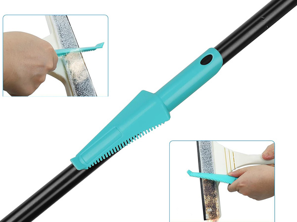 Langų valiklis iš mikropluošto reguliuojamas ilgis 160 cm 2w1 paketas