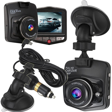 Full hd car camera with lcd display video driving recorder