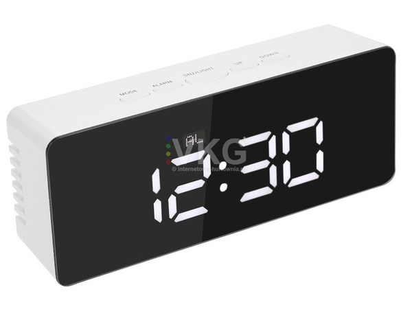 Led-wecker led-timer led-spiegel alarm datum 4in1