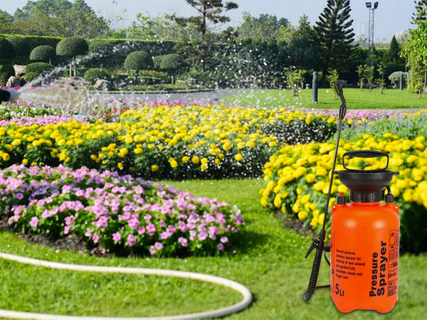 Drucksprüher garten handsprüher lange lanze 5l gürtel