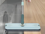 Mop plat cu găleată pliabilă din microfibră perie de curățat podele 2 accesorii