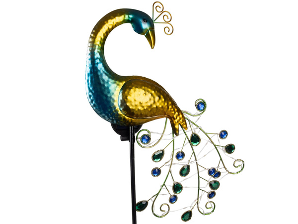 PAW LED SOLAR GARDEN LAMP ON STAKE GARDEN DECORATION WARM COLOUR