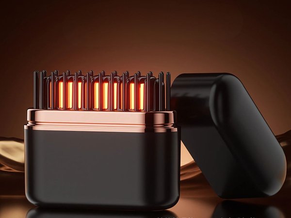 Cepillo alisador usb plancha de pelo control de temperatura