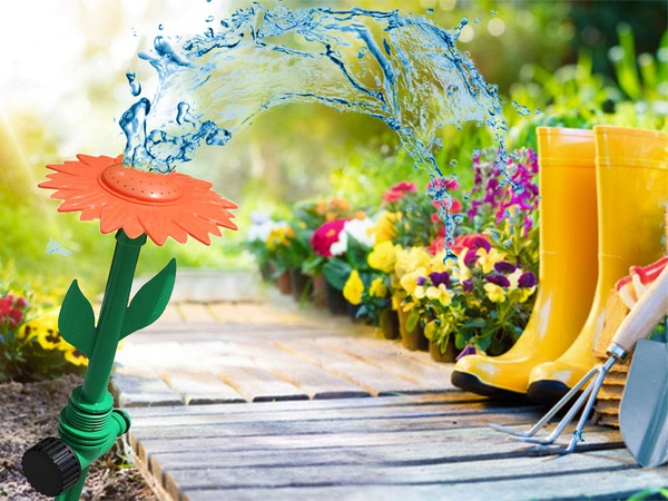 Garten sprinkler sonnenblume garten giesskanne