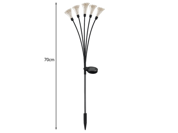 SAULĖS LED SODO LEMPA FAIRY LIGHT ON A SKEWER FOR THE GARDEN, 2 vnt.