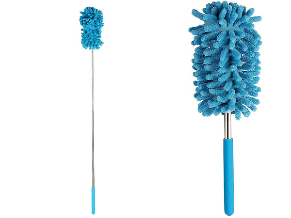 Balai brosse télescopique long pliant microfibre