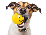 Jouet pour chien couineur chien mâche balle en caoutchouc couineur balle en caoutchouc