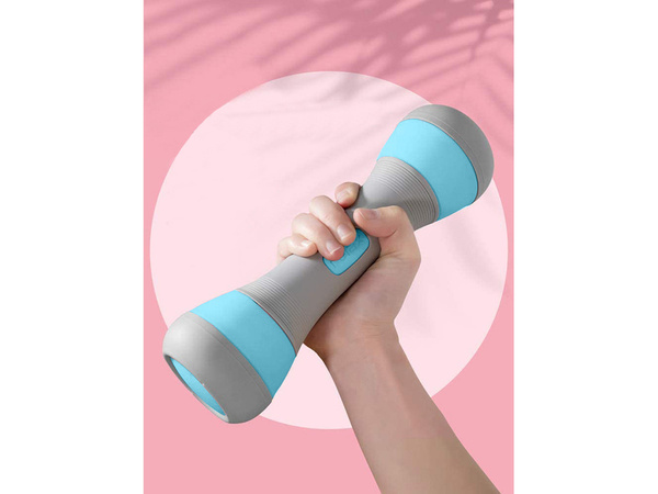 Fitness gantere reglabile 2 x 2 kg set de 2 bucăți greutate reglabilă