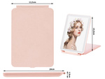 Led osvetlené make-up zrkadlo skladacie cestovné zrkadlo