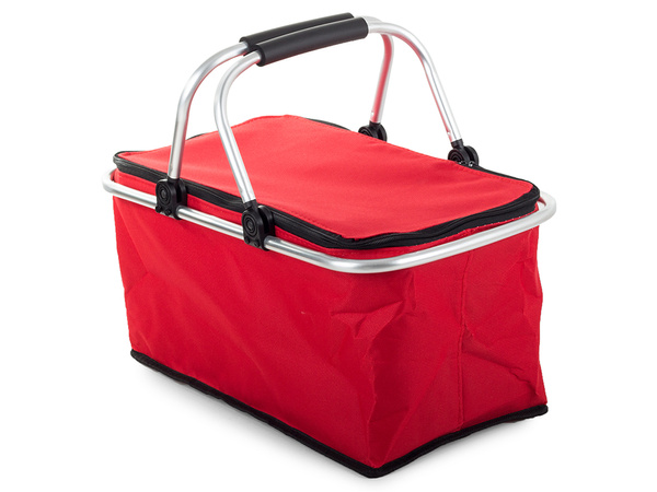 Thermal folding picnic basket insulating shopping basket