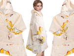 Cald hanorac pisică pătură oversize xxl 2in1 gros blană moale cu glugă