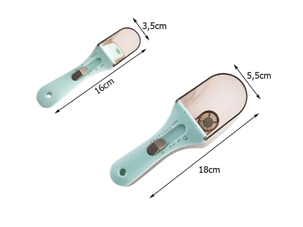 Cuchara dosificadora de cocina ajustable 2 uds